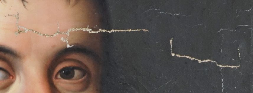 Detail Vorderseite nach Rissverklebung