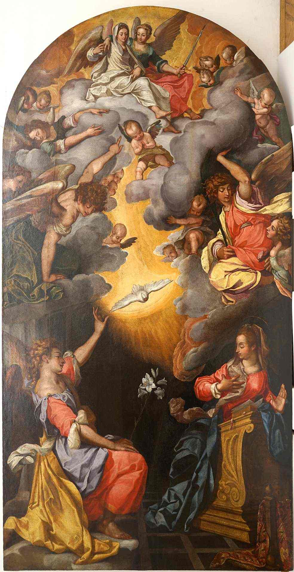 Verkündigung an Maria nach Restaurierung