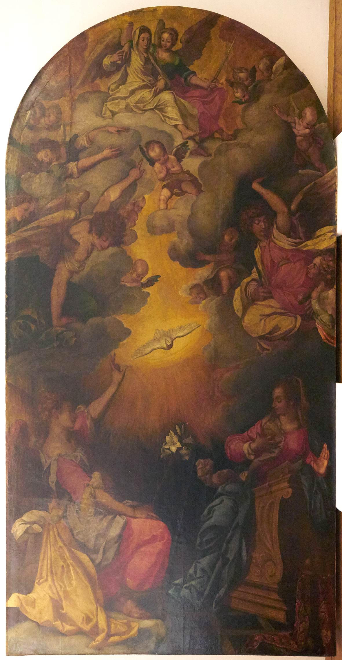 Verkündigung an Maria vor Restaurierung