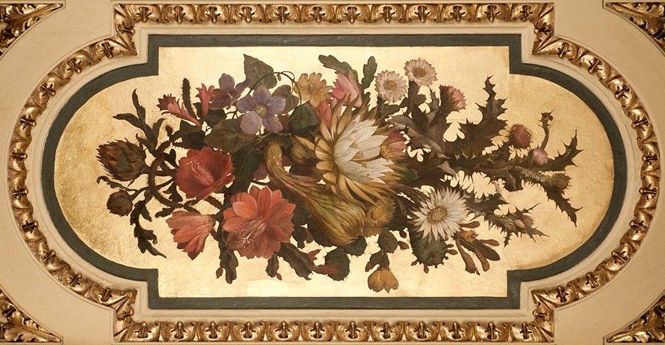 Blumenbouquet-Bild nach Restaurierung